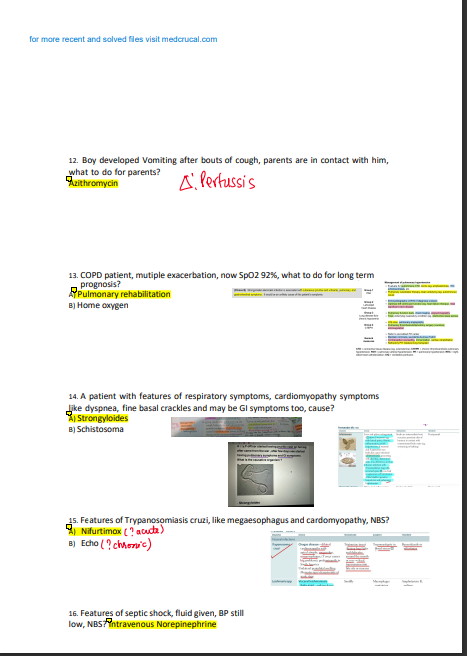 Usmle Step Ck November December Recalls Solved Past Papers