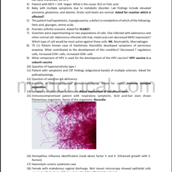 USMLE Step 1 Mastery: March 2025 High-Impact Recall Files | Peer-Reviewed Style Explanations