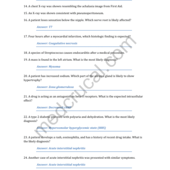 July 2025 USMLE Step 1 Recalls Prep Bundle: High-Yield Solved Recalls