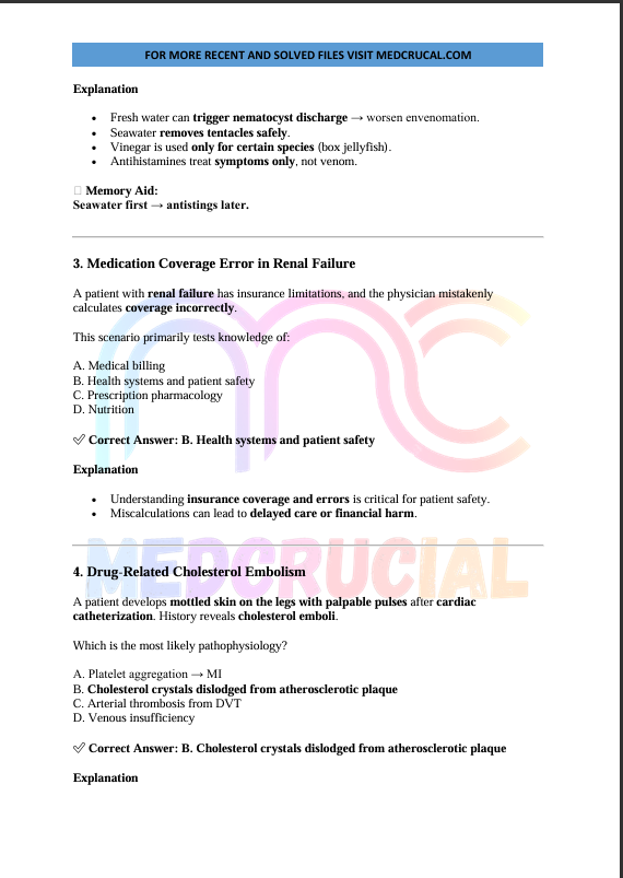 USMLE Step 2 CK Latest Recalls March 2026 – Solved Recall Bundle | USMLE STEP 2 Prep High yield
