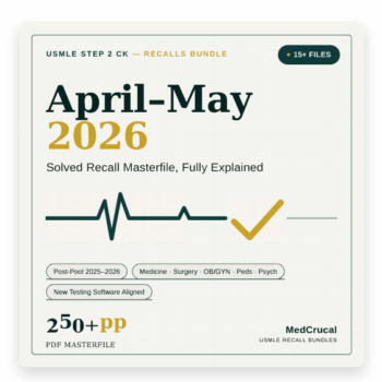 USMLE Step 2 CK APRIL-MAY 2026 Recalls Bundle | Post-Pool Change | Usmle Expert Explanations & Telegram Group Access